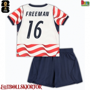 Förenta stater Alex Freeman #16 Hemmakläder Barn VM 2026 Kortärmad (+ Korta byxor)
